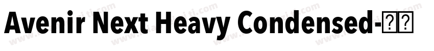 Avenir Next Heavy Condensed字体转换